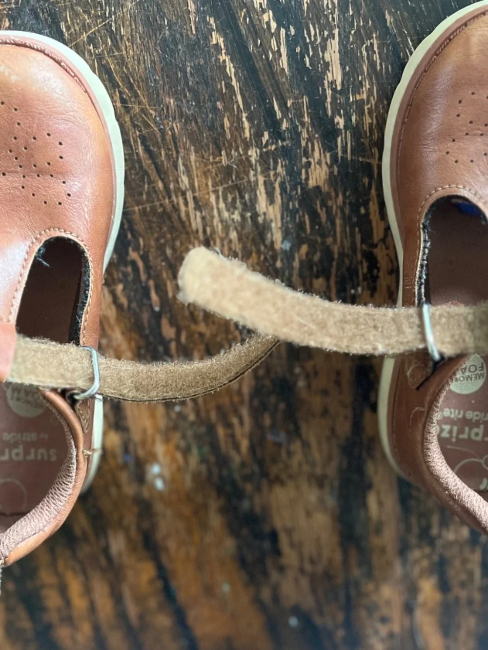 Stride Rite brown leather